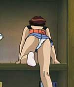 one of many shots of Kasumi's always white panties