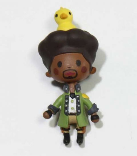 Kingdom Hearts: Phone Charm - Sazh w/ Baby Chocobo Avatar Mascot Figure
