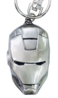 Marvel Heroes - Iron Man Head Pewter Keychain