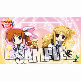 Mahou Shoujo Lyrical Nanoha 2 piece Vivid Pin Badge: (Nanoha & Fate Ver.)