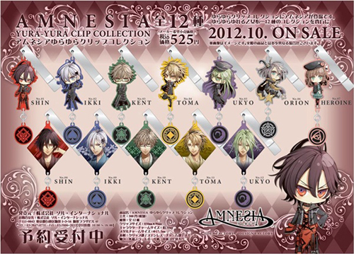 Amnesia - Yurayura Clip Collection (1 Blind Box)