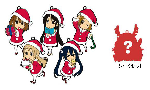 K-on! Trading Rubber Strap Christmas ver. (1 Blind Box) 