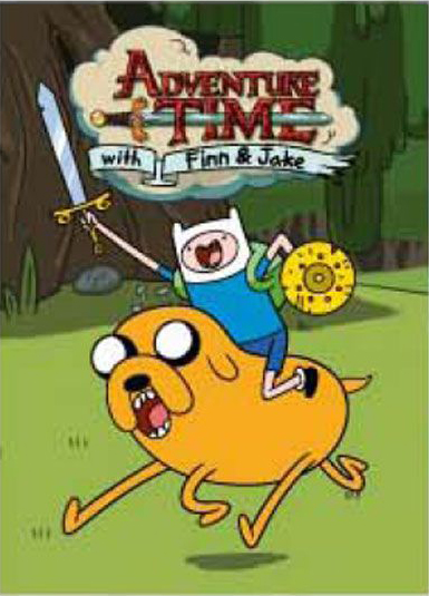 Adventure Time - Finn Riding Jake Magnet