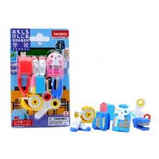 Miniature Rubber Erasers: School Set