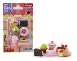Miniature Rubber Erasers: Sweets Set