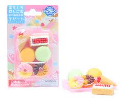 Miniature Rubber Erasers: Desserts Set