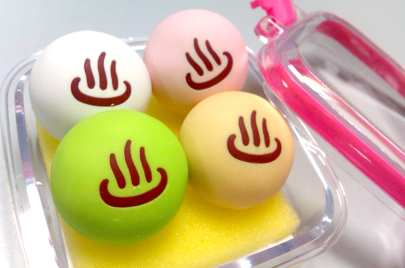 Miniature Rubber Erasers: Japanese Sweet Bun Set