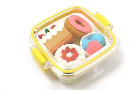 Miniature Rubber Erasers: Box Dessert Set