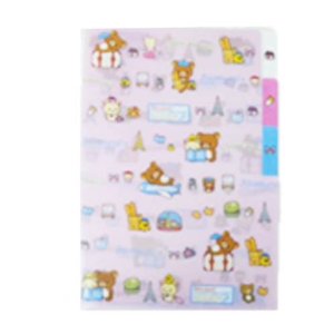 Rilakkuma Index Holder Clear File
