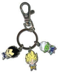 Dragon Ball Z - Metal Goku Vegeta Piccolo Key Chain