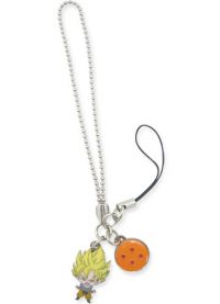 Dragon Ball Z - Super Saiyan Goku Metal Cellphone Charm