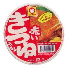 Japanese Akai Kitsune (Fried Tofu) Udon Noodle - Maruchan